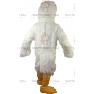 Kostým maskota BIGGYMONKEY™ obří bílá slepice, kastrolový