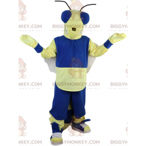 BIGGYMONKEY™ mascottekostuum vlieg, gele en blauwe bij