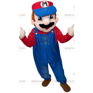 Costume de mascotte BIGGYMONKEY™ de Mario, le plombier de jeu