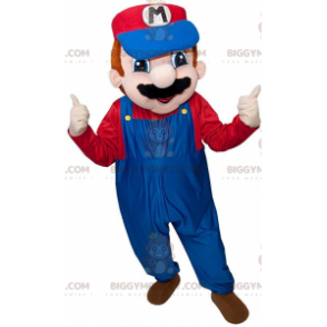 BIGGYMONKEY™ costume mascotte di Mario, il famoso idraulico dei