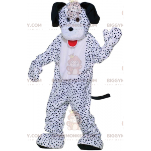 BIGGYMONKEY™ Riesen-Dalmatiner-Maskottchen-Kostüm, weißes und