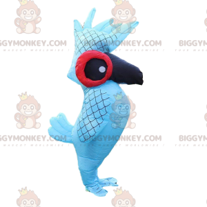 BIGGYMONKEY™ maskot kostume oppustelig og gigantisk papegøje