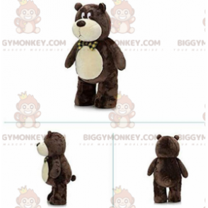 Hnědý a béžový kostým plyšového maskota BIGGYMONKEY™, kostým