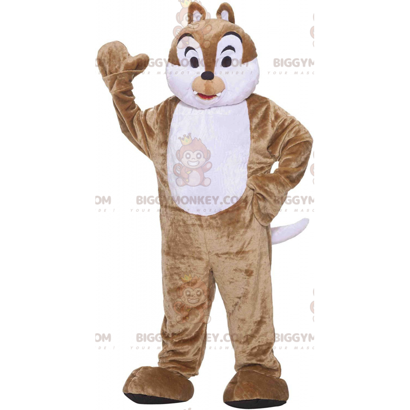 Tic or Tac Famous Cartoon Squirrel BIGGYMONKEY™ maskotdräkt -