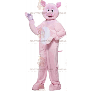 Kostým maskota obřího růžového prasete BIGGYMONKEY™, plně