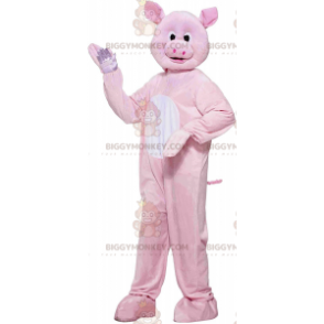 Giant Pink Pig BIGGYMONKEY™ Mascot Costume, Fully Customizable
