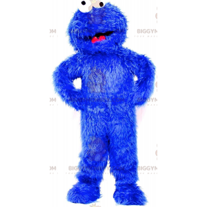 Κοστούμι μασκότ του Cookie Monster's Famous Blue Sesame Street Monster BIGGYMONKEY™ - BiggyMonkey.com