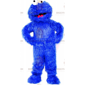 Κοστούμι μασκότ του Cookie Monster's Famous Blue Sesame Street Monster BIGGYMONKEY™ - BiggyMonkey.com