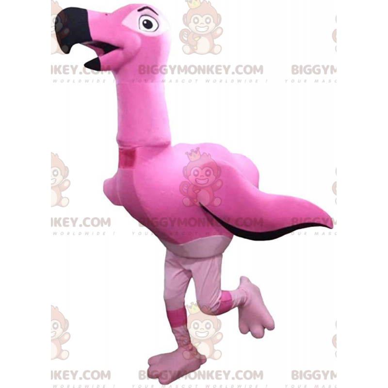 Fantasia de mascote de flamingo gigante BIGGYMONKEY™, fantasia de pássaro rosa grande - Mascote pássaro - BiggyMonkey.com