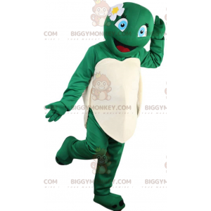 Disfraz de mascota BIGGYMONKEY™ de tortuga hembra y sonriente