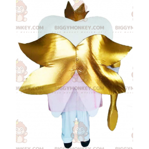 Mascottekostuum met gevleugelde tand BIGGYMONKEY™ met gouden