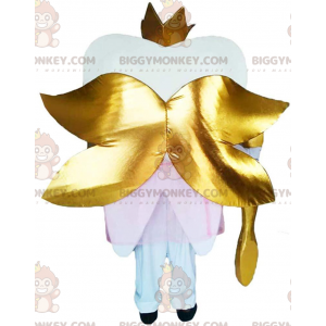 Winged Tooth BIGGYMONKEY™ Mascot Costume with Gold Crown and