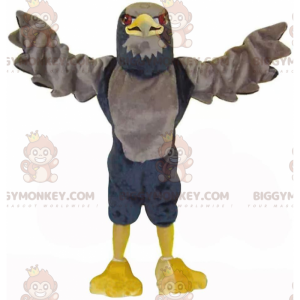 Brun og sort ørn BIGGYMONKEY™ maskotkostume, stort