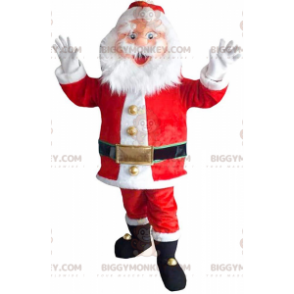 BIGGYMONKEY™ Costume da mascotte Babbo Natale barbuto e