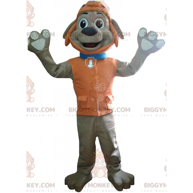 BIGGYMONKEY™ mascottekostuum van Zuma, de beroemde bruine hond