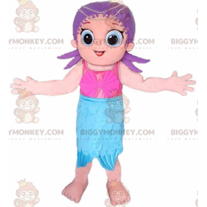 Mermaid BIGGYMONKEY™ Mascot Costume, Tahitian, Holiday Costume