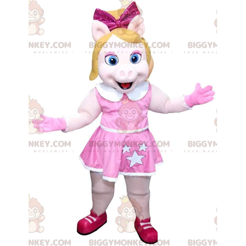 BIGGYMONKEY™ costume mascotte della famosa Miss Piggy, Piggy il BIGGYMONKEY™ costume mascotte della famosa Miss Piggy, Piggy il