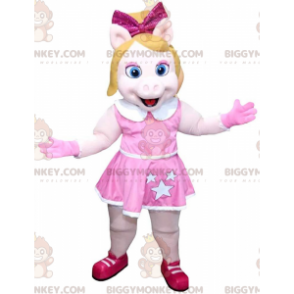 Mascottekostuum BIGGYMONKEY™ van de beroemde Miss Piggy, Piggy het varkentje uit de Muppets - Varken mascottes - BiggyMonkey.com