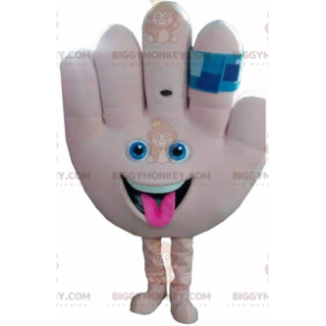 Giant hand BIGGYMONKEY™ mascot costume, "High five" costume