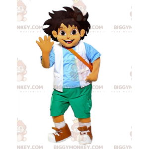 BIGGYMONKEY™ costume mascotte di Go Diego, il famoso ragazzino
