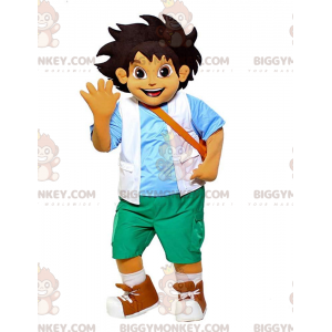 Costume de mascotte BIGGYMONKEY™ de Go Diego, le petit garçon