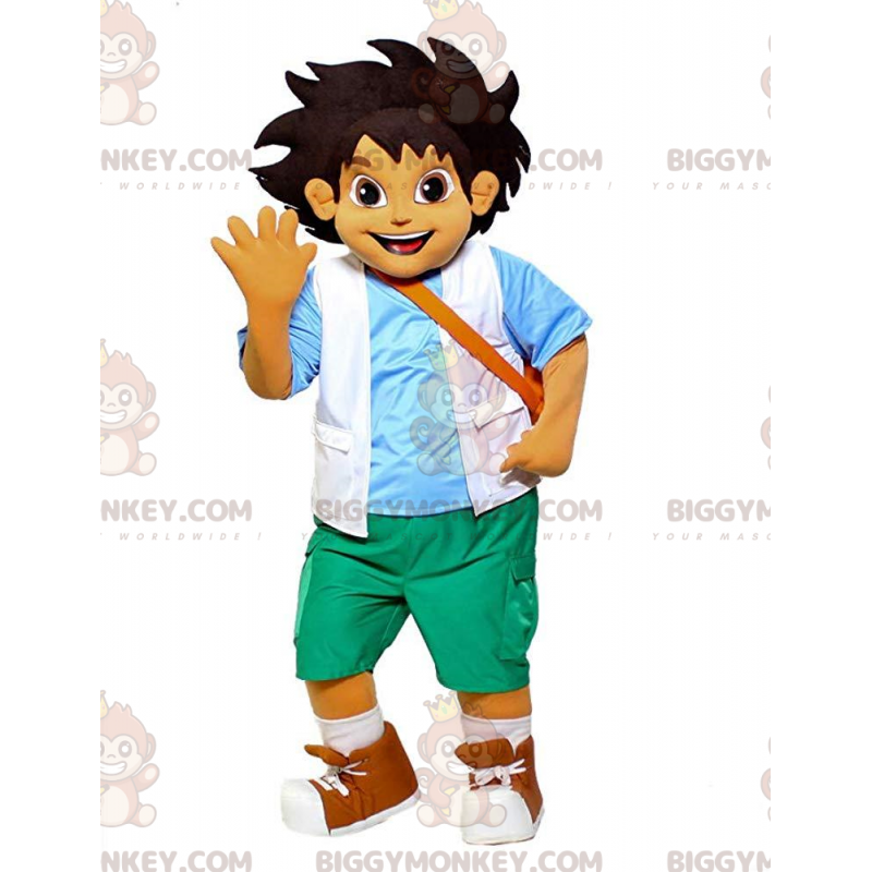 BIGGYMONKEY™ mascot costume of Go Diego, the famous little