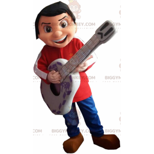 BIGGYMONKEY™ mascot costume of Miguel Rivera, the little boy