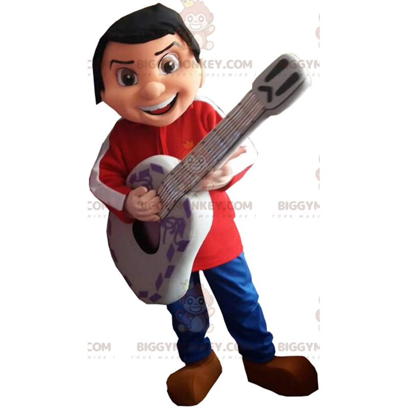 BIGGYMONKEY™ mascot costume of Miguel Rivera, the little boy