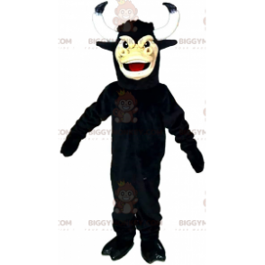 Big Horned Black Bull BIGGYMONKEY™ Maskottchen-Kostüm, Büffel-Kostüm - Kuh Maskottchen - BIGGYMONKEY_011452 - BiggyMonkey.com