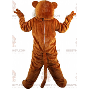 BIGGYMONKEY™ mascottekostuum oranje en witte jaguar, felle