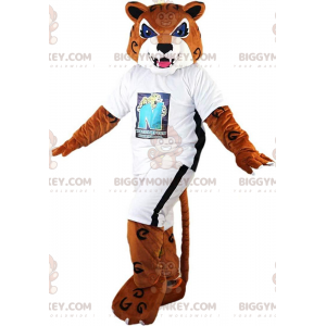 Disfraz de mascota BIGGYMONKEY™ Tigre, puma marrón, disfraz de