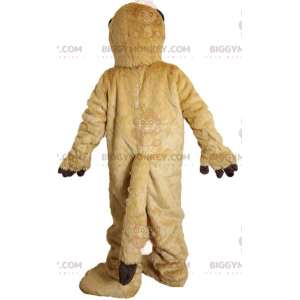 Costume de mascotte BIGGYMONKEY™ de suricate beige et blanc géant, costume du désert - Animaux de la forêt - BiggyMonkey.com