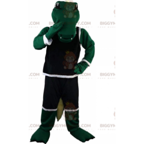 BIGGYMONKEY™ mascottekostuum van groene krokodil in