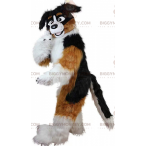 BIGGYMONKEY™ Dreifarbiges Hundemaskottchen-Kostüm, weiches und