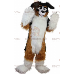 BIGGYMONKEY™ Dreifarbiges Hundemaskottchen-Kostüm, weiches und