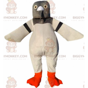 BIGGYMONKEY™ mascot costume giant pigeon, gray and white, pigeon costume - Bird mascot - BIGGYMONKEY_011466 - BiggyMonkey.com