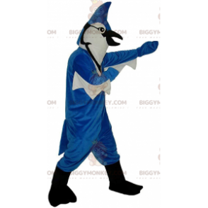 Sinivalkoinen jay BIGGYMONKEY™ maskottiasu, kaunis värikäs lintuasu - Lintu maskotti - BIGGYMONKEY_011469 - BiggyMonkey.com