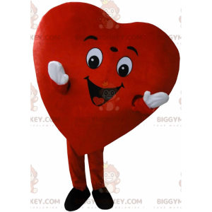 Στολή μασκότ BIGGYMONKEY™ με τεράστια κόκκινη καρδιά, ρομαντική