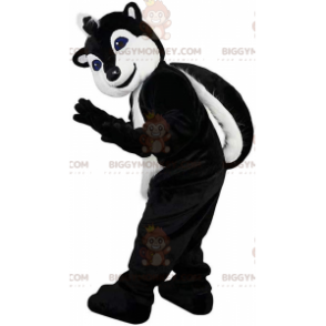 BIGGYMONKEY™ mascot costume black and white polecat, raccoon