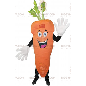 Costume de mascotte BIGGYMONKEY™ de carotte orange géante