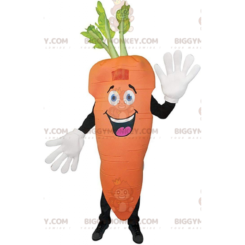 Gigantische oranje wortel BIGGYMONKEY™ mascottekostuum Gigantische oranje wortel BIGGYMONKEY™ mascottekostuum
