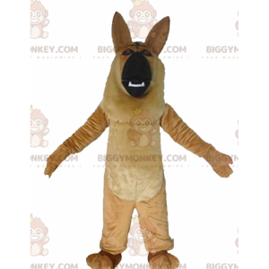 BIGGYMONKEY™ Mascot Costume Brown and Black German Shepherd Dog