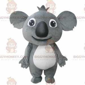 BIGGYMONKEY™ mascot costume giant and endearing gray koala