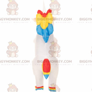 Costume de mascotte BIGGYMONKEY™ de licorne gonflable très