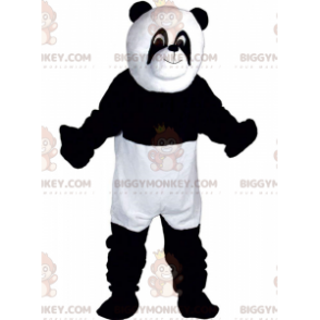 Disfraz de mascota BIGGYMONKEY™ de panda blanco y negro