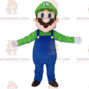 Costume de mascotte BIGGYMONKEY™ de Luigi, le plombier ami de