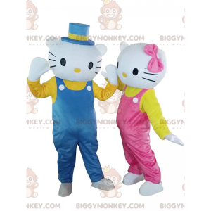 2 Maskot BIGGYMONKEY™ slavných koček Hello Kitty a Dear Daniel