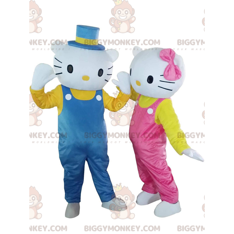 2 Maskot BIGGYMONKEY™ slavných koček Hello Kitty a Dear Daniel - Maskoti slavní lidé - BIGGYMONKEY_011509 - BiggyMonkey.com