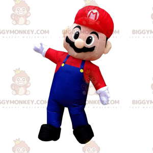 BIGGYMONKEY™ mascottekostuum van de opblaasbare Mario, de