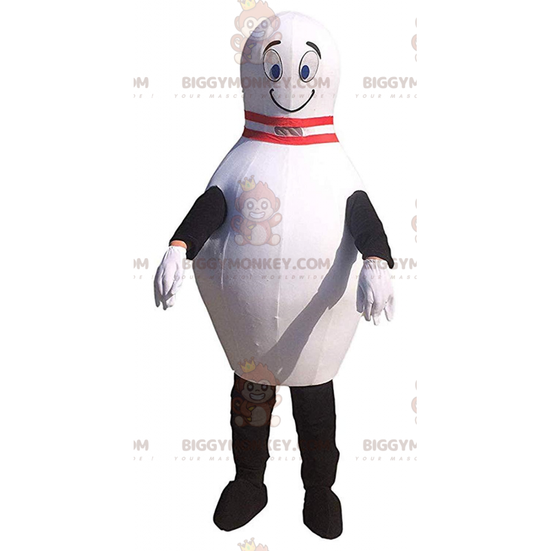 Costume da mascotte BIGGYMONKEY™ birillo da bowling gigante Costume da mascotte BIGGYMONKEY™ birillo da bowling gigante